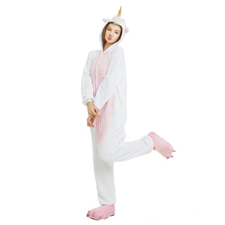 White Unicorn Adult Onesie