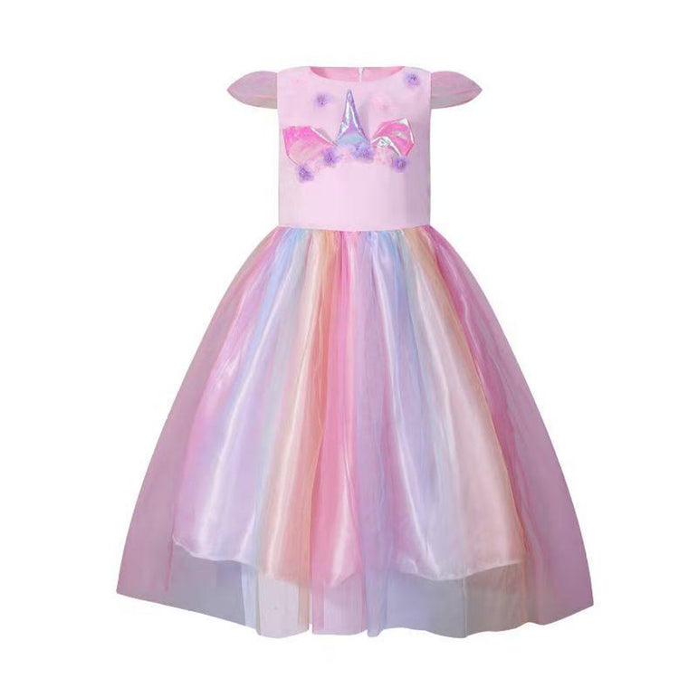 Pink Unicorn Princess Costume Set